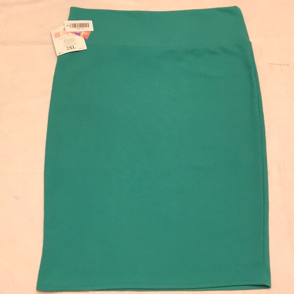 LuLaRoe Dresses & Skirts - Lularoe Cassie skirt light green size 2XL NWT